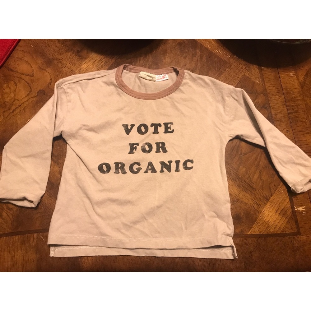 Zara BabyGirl “Vote For Organic” T-Shirt